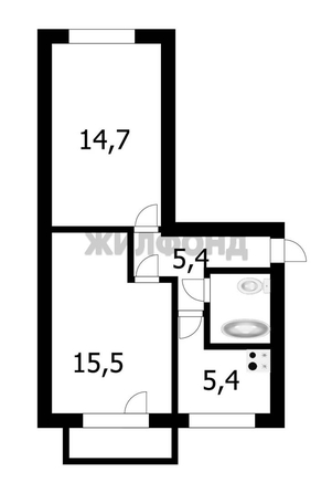 
   Продам 2-комнатную, 44.7 м², Макаренко ул, 15

. Фото 10.