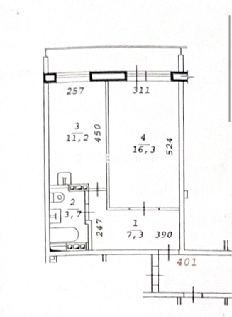 
  Продается 1-комн. квартира, 38.5 м², Зорге ул, д. 90
. Фото 23.
