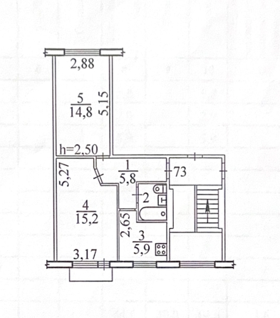 
  Продается 2-комн. квартира, 44.6 м², Титова ул, д. 47/1
. Фото 16.