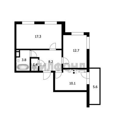 
  Продается 2-комн. квартира, 53.5 м², Геодезическая ул, д. 10/1
. Фото 28.