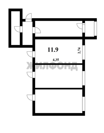 
  Продается комната, 11 м², Большевистская ул, д. 4
. Фото 8.