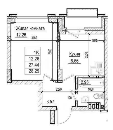 
  Сдается 1-комн. квартира, 28 м², Фабричная ул, д. 65/4
. Фото 10.