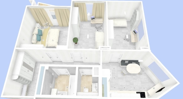 
  Продается 3-комн. квартира, 60 м², Дуси Ковальчук ул, д. 378б
. Фото 1.