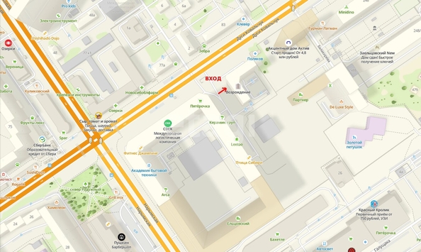 
  Сдается торговая площадь, 56 м², Дуси Ковальчук ул, д. 242
. Фото 1.