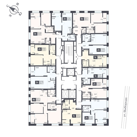 
  Продается 2-комн. квартира, 46.27 м², ЖК Астон. Геометрия, дом 4
. Фото 1.