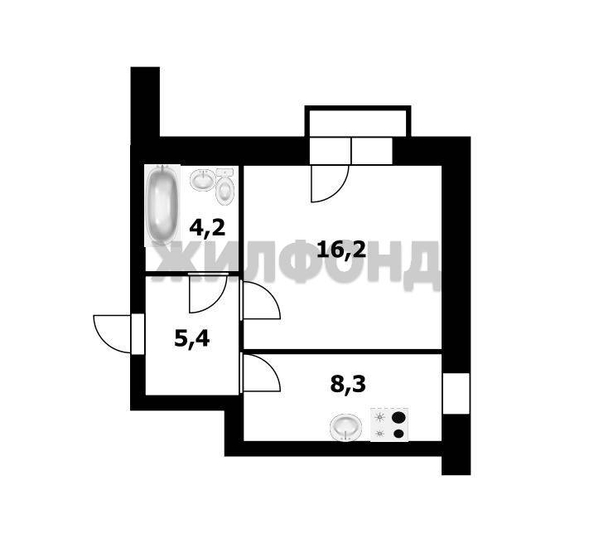 
  Продается 1-комн. квартира, 34.1 м², Большая ул, д. 644
. Фото 8.