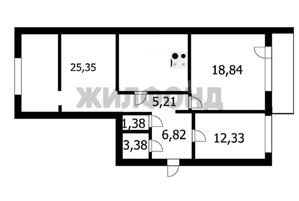 
  Продается 3-комн. квартира, 86.3 м², Виктора Шевелева ул, д. 34
. Фото 31.