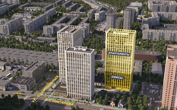 
  Продается 1-комнатный апартамент, 37.39 м², АК Land Lord (Ленд Лорд), башня С
. Фото 1.