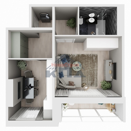 
  Продается 1-комн. квартира, 44 м², ЖК Гранатовый, дом 36/1
. Фото 2.