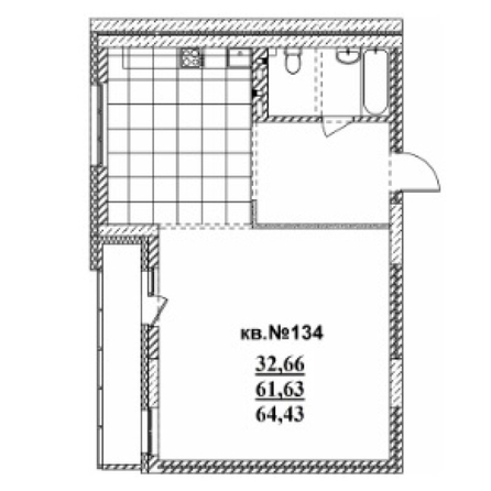 
  Продается 2-комн. квартира, 67.62 м², ЖК  Римский квартал, 2 очередь
. Фото 1.