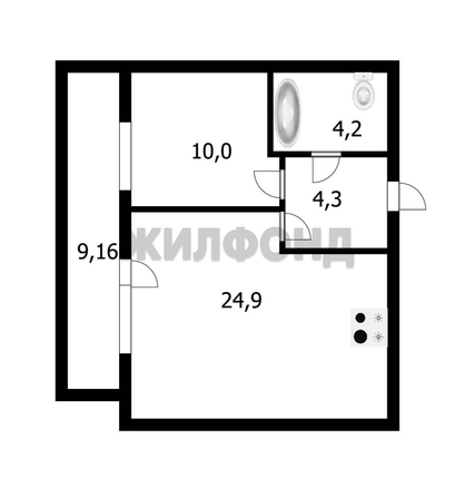 
  Продается 1-комн. квартира, 43.4 м², Шевченко ул, д. 11
. Фото 5.