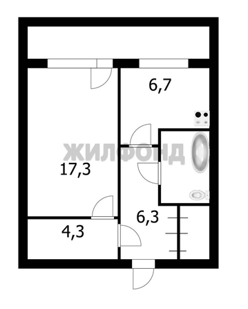 
  Продается 1-комн. квартира, 33.8 м², Немировича-Данченко ул, д. 12/1
. Фото 4.