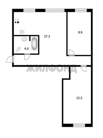 
  Продается 3-комн. квартира, 53.6 м², Плахотного ул, д. 9
. Фото 11.