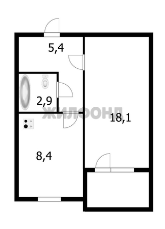 
  Продается 1-комн. квартира, 34.8 м², Бориса Богаткова ул, д. 260/1
. Фото 17.