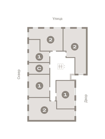 
  Продается 2-комн. квартира, 69.62 м², ЖК Пшеница, дом 4
. Фото 12.