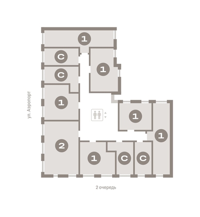 
  Продается студия, 20.08 м², ЖК Авиатор, дом 3
. Фото 6.