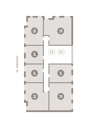 
  Продается 1-комн. квартира, 43.09 м², ЖК Авиатор, дом 3
. Фото 6.