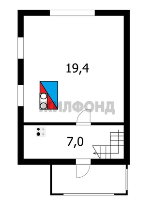 
  Продается дача, 45.1 м², СНТ Луч-2
. Фото 8.