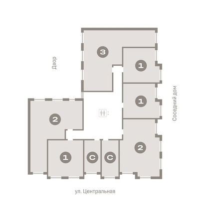
  Продается 3-комн. квартира, 92.7 м², ЖК Пшеница, дом 2.1
. Фото 1.
