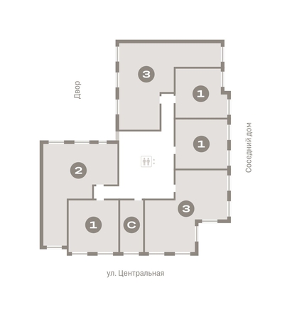 
  Продается 1-комн. квартира, 50.45 м², ЖК Пшеница, дом 2.1
. Фото 1.