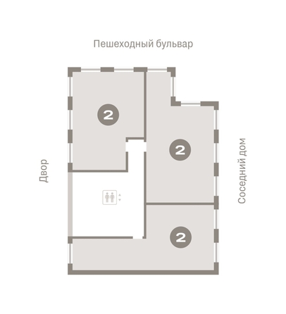 
  Продается 2-комн. квартира, 93.05 м², ЖК Пшеница, дом 2.1
. Фото 1.