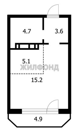 
  Продается студия, 28.6 м², Кирова ул, д. 236
. Фото 18.
