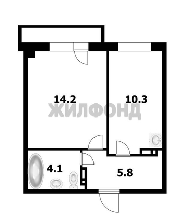 
  Продается 1-комн. квартира, 34.4 м², Гребенщикова ул, д. 6
. Фото 12.