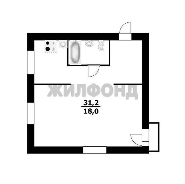
  Продается студия, 31.2 м², Оловозаводская ул, д. 14
. Фото 8.