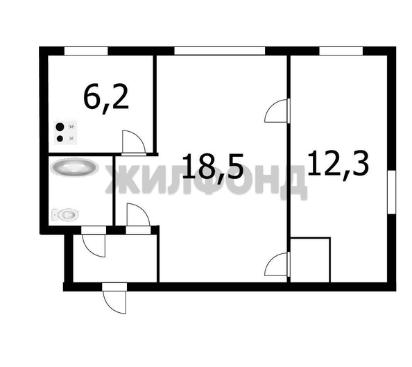 
  Продается 2-комн. квартира, 43.4 м², Красный пр-кт, д. 59
. Фото 15.