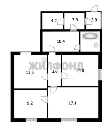 
  Продается дом, 65.1 м², село Улыбино
. Фото 23.