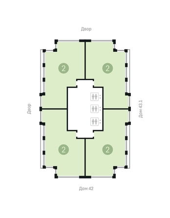 
  Продается 2-комн. квартира, 154.7 м², ЖК Европейский берег, дом 43-2
. Фото 11.
