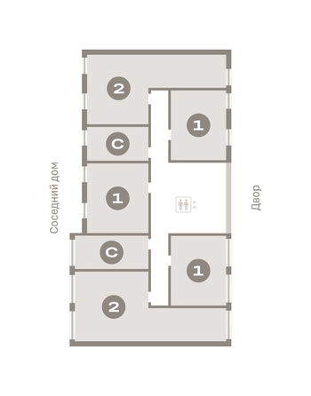 
  Продается 1-комн. квартира, 41.46 м², ЖК Европейский берег, дом 45
. Фото 1.