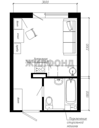 
  Продается комната, 11.75 м², Твардовского ул, д. 22
. Фото 9.