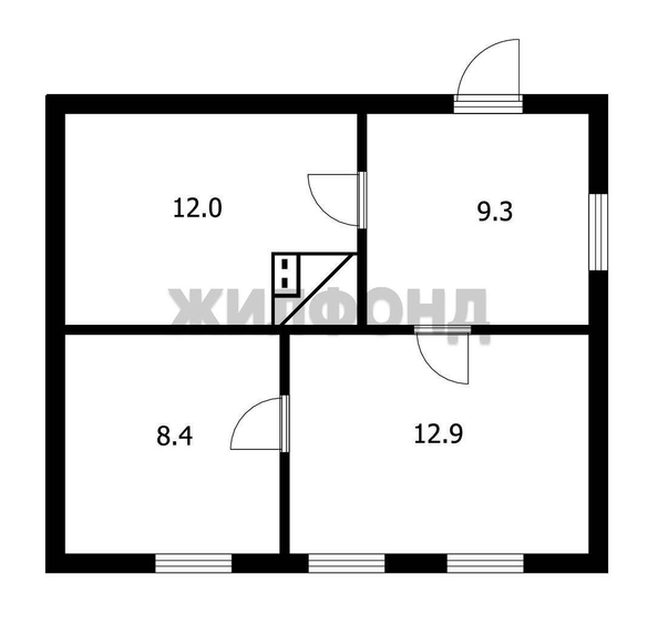 
  Продается дом, 42.6 м², поселок Яблоневка
. Фото 6.