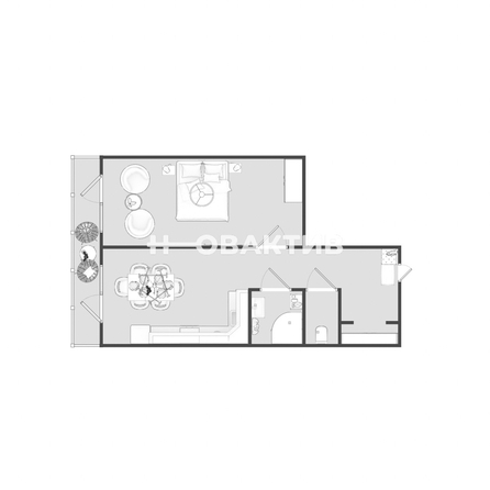 
  Продается 1-комн. квартира, 40.1 м², Николая Сотникова ул, д. 11
. Фото 27.