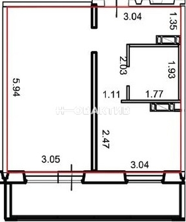 
  Продается 1-комн. квартира, 35 м², Междуреченская ул, д. 7/1
. Фото 7.
