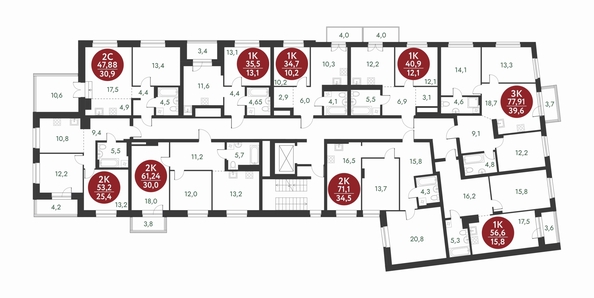 
  Продается 3-комн. квартира, 77.88 м², ЖК Скандинавские кварталы, дом 1
. Фото 1.