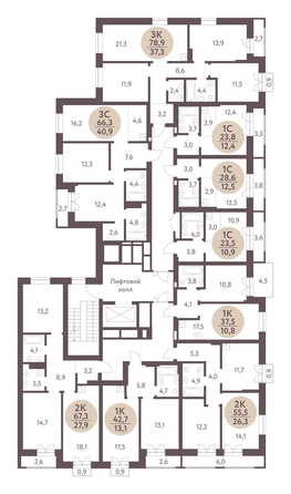 
  Продается 2-комн. квартира, 55.5 м², ЖК Зеленый город, дом 1
. Фото 1.