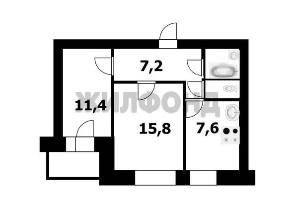 
  Продается 2-комн. квартира, 47.3 м², Большевистская ул, д. 48/2
. Фото 20.