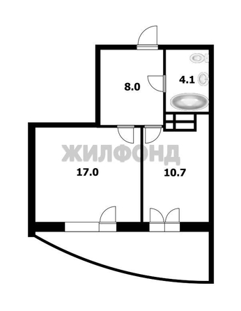 
  Продается 2-комн. квартира, 38.5 м², Кузьмы Минина ул, д. 9
. Фото 12.