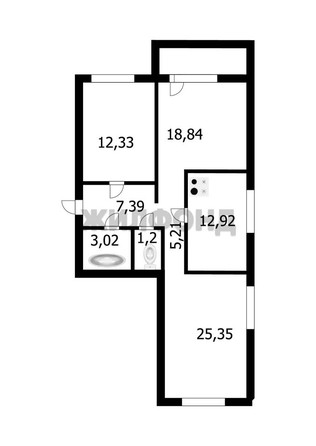 
  Продается 3-комн. квартира, 86.4 м², Николая Сотникова ул, д. 16
. Фото 17.