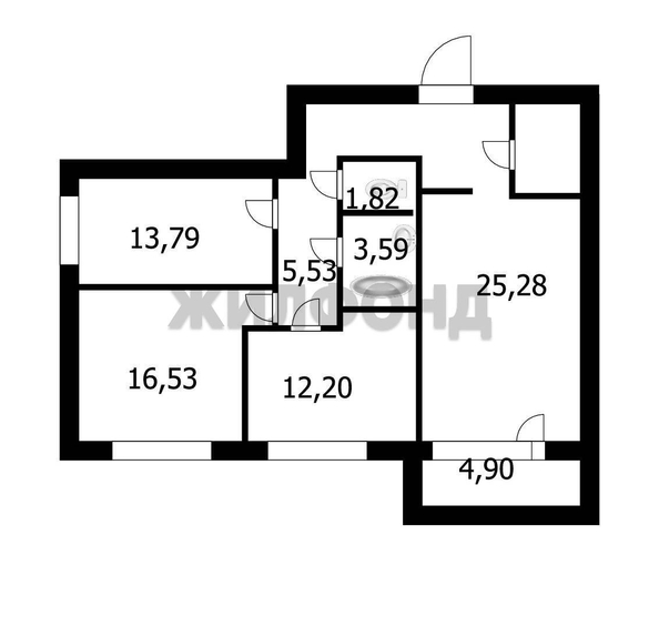 
  Продается 3-комн. квартира, 91.9 м², Пригородная ул, д. 9
. Фото 9.