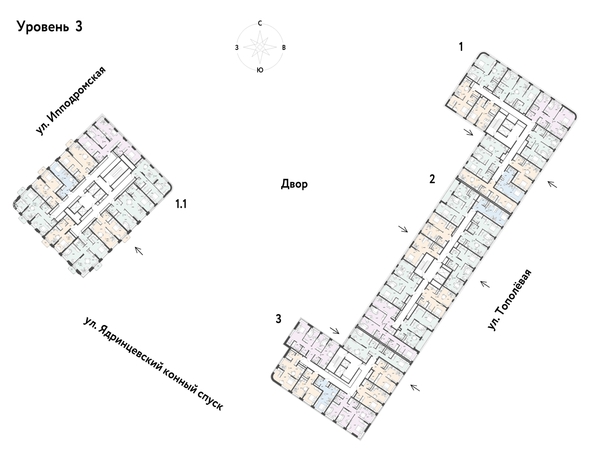 
  Продается 2-комн. квартира, 59.59 м², ЖК Страна.Тополевая, корпус 2
. Фото 1.