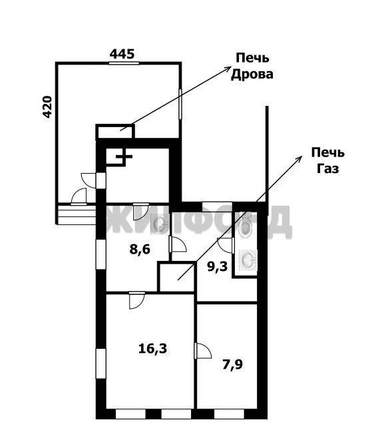 
  Продается дом, 42.1 м², Новосибирск
. Фото 14.