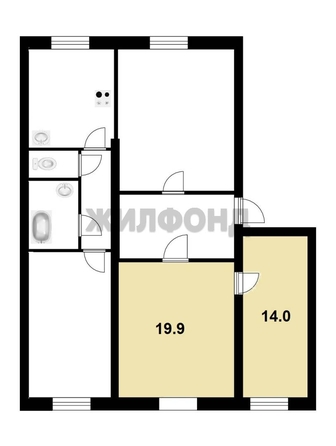 
  Продается комната, 33.9 м², Владимировская ул, д. 4
. Фото 12.