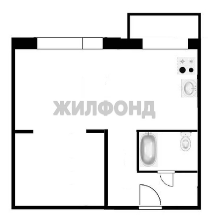 
  Продается 1-комн. квартира, 27.9 м², Кубовая ул, д. 106
. Фото 13.