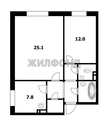 
  Продается 2-комн. квартира, 56.8 м², В. Высоцкого ул, д. 52/3
. Фото 1.