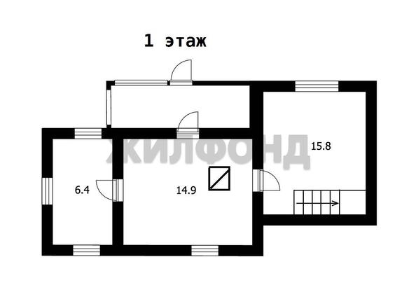 
  Продается дом, 53.4 м², село Алексеевка
. Фото 11.