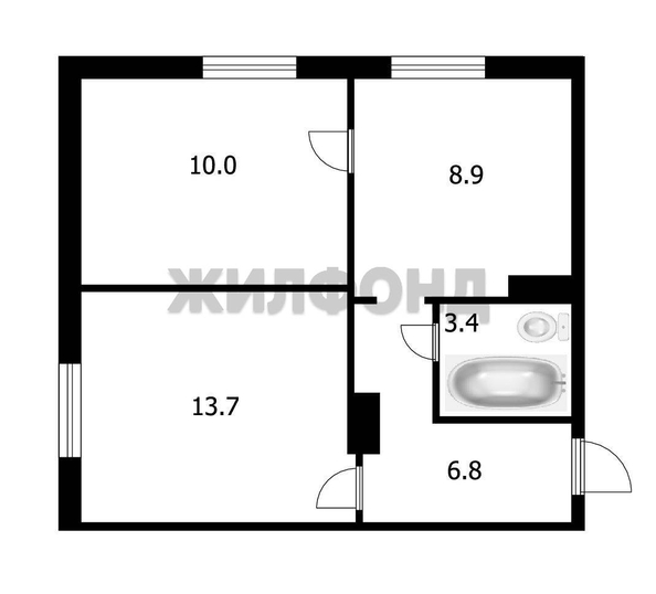 
  Продается 2-комн. квартира, 42.8 м², Ватутина ул, д. 7
. Фото 11.