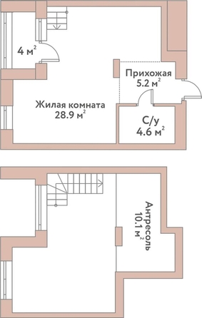 
  Продается 1-комн. квартира 48 м², в ЖК Флора и Фауна, 18а. Фото 2.